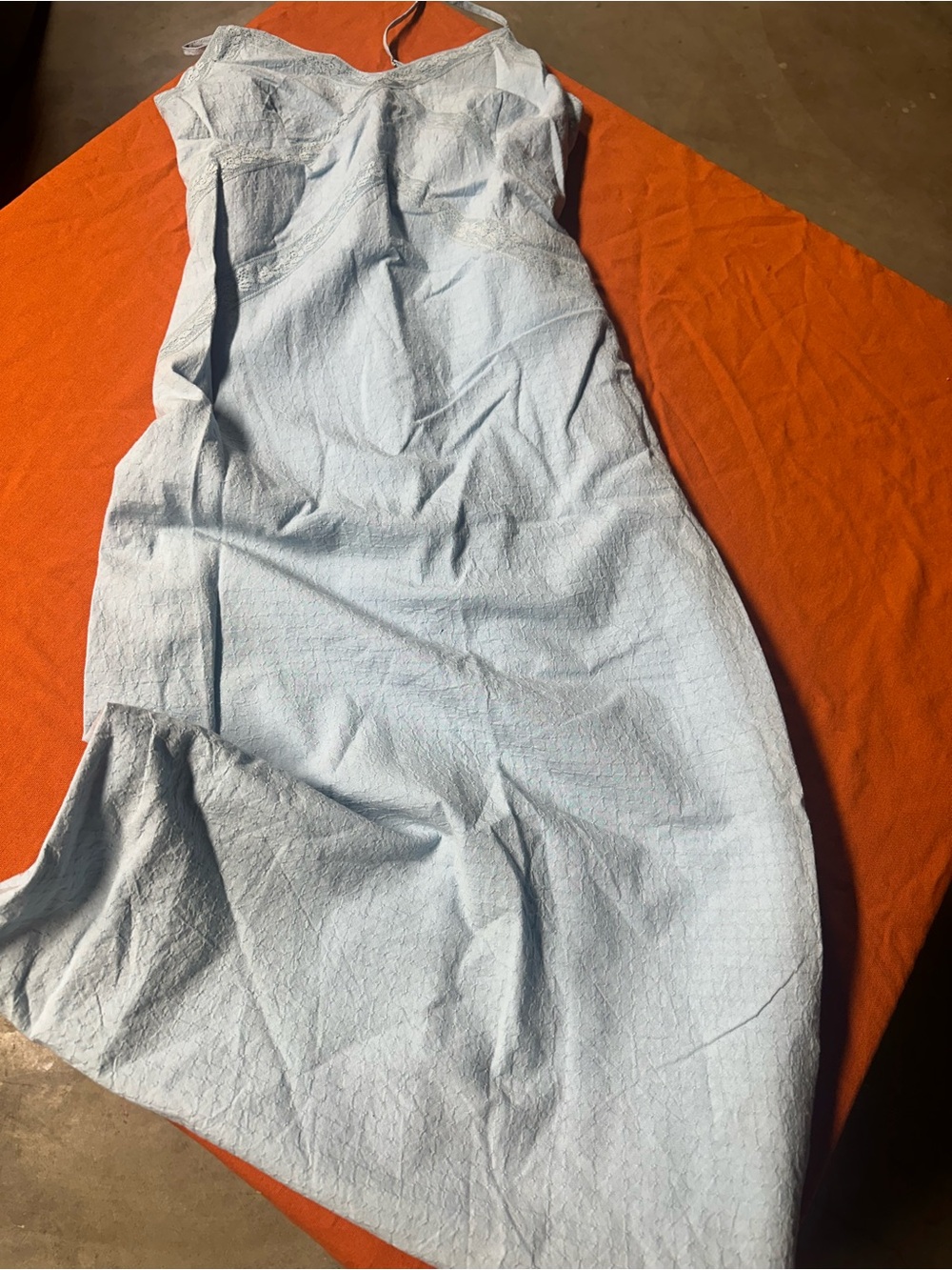 Light Blue Women's Slip Skirt - Classic Summer Staple S